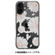 iPhone 16 Plus 対応 ケース MagSafe 対応 クリア オシャレ イラスト アート 柄 耐衝撃 スマホケース おしゃれ マグセーフ スマホカバー Style M ホワイトフラワー SE_IPBCSPTTM_WF