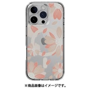 iPhone 16 Pro 対応 ケース MagSafe 対応 クリア オシャレ イラスト アート 柄 耐衝撃 スマホケース おしゃれ マグセーフ スマホカバー Style M ピンクフラワー SE_IPRCSPTTM_PF