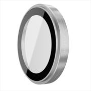 iPhone 16 Pro iPhone16 Pro Max 対応 カメラ保護 フィルム 指紋 傷 防止 カメラ レンズカバー チタン 透明 サファイア クリスタル カメラカバー Lenz チタニウムホワイト ME_IPUSPCTLT_TW