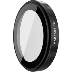 iPhone 16 Pro iPhone16 Pro Max 対応 カメラ保護 フィルム 指紋 傷 防止 カメラ レンズカバー チタン 透明 サファイア クリスタル カメラカバー Lenz チタニウムブラック ME_IPUSPCTLT_TB