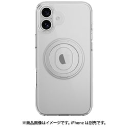 iPhone 16 Plus 対応 ケース クリア MagSafe対応 スタンド リング付き 耐衝撃 MIL規格 スマホケース マグセーフ リング スマホカバー MagStand 360 M with Ring トランスパレント ME_IPBCSPTM6_TR