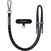 スマホ ショルダー 首掛け 肩掛け 細い ちぎれない ストラップホルダー 付 スマホショルダー ストラップ Easy Strap (6.0mm) ミッドナイトネイビー SE_SPASRNYE5_MN