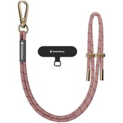 スマホ ショルダー 首掛け 肩掛け 細い ちぎれない ストラップホルダー 付 スマホショルダー ストラップ Easy Strap (6.0mm) ピーチベージュ SE_SPASRNYE5_PB