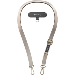 スマホ ショルダー 首掛け 肩掛け 太め ちぎれない ストラップホルダー 付 スマホショルダー ストラップ Easy Strap （20mm） アイスクリームホワイト SE_SPASRNYE4_WH