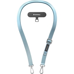 スマホ ショルダー 首掛け 肩掛け 太め ちぎれない ストラップホルダー 付 スマホショルダー ストラップ Easy Strap （20mm） アクアマリン SE_SPASRNYE4_AM