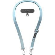 スマホ ショルダー 首掛け 肩掛け 太め ちぎれない ストラップホルダー 付 スマホショルダー ストラップ Easy Strap (20mm) アクアマリン SE_SPASRNYE4_AM