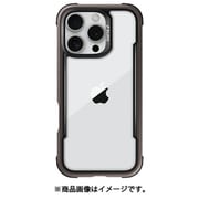 iPhone 16 Pro Max 対応 ケース クリア 耐衝撃 米軍MIL規格 スマホケース 薄型 アルミ フレーム 透明 スマホカバー Shield モカ RT_IPGCSAPSH_MK