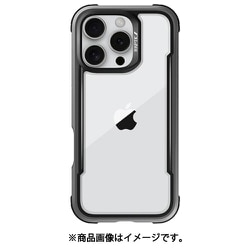 iPhone 16 Pro Max 対応 ケース クリア 耐衝撃 米軍MIL規格 スマホケース 薄型 アルミ フレーム 透明 スマホカバー Shield ブラック RT_IPGCSAPSH_BK