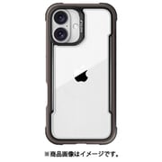 iPhone 16 Plus 対応 ケース クリア 耐衝撃 米軍MIL規格 スマホケース 薄型 アルミ フレーム 透明 スマホカバー Shield モカ RT_IPBCSAPSH_MK