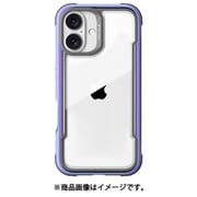 iPhone 16 Plus 対応 ケース クリア 耐衝撃 米軍MIL規格 スマホケース 薄型 アルミ フレーム 透明 スマホカバー Shield イリデセント RT_IPBCSAPSH_IR