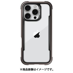 iPhone 16 Pro 対応 ケース クリア 耐衝撃 米軍MIL規格 スマホケース 薄型 アルミ フレーム 透明 スマホカバー Shield モカ RT_IPRCSAPSH_MK