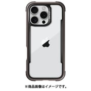 iPhone 16 Pro 対応 ケース クリア 耐衝撃 米軍MIL規格 スマホケース 薄型 アルミ フレーム 透明 スマホカバー Shield モカ RT_IPRCSAPSH_MK