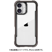 iPhone 16 対応 ケース クリア 耐衝撃 米軍MIL規格 スマホケース 薄型 アルミ フレーム 透明 スマホカバー Shield モカ RT_IPNCSAPSH_MK