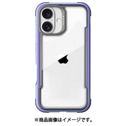 iPhone 16 対応 ケース クリア 耐衝撃 米軍MIL規格 スマホケース 薄型 アルミ フレーム 透明 スマホカバー Shield イリデセント RT_IPNCSAPSH_IR