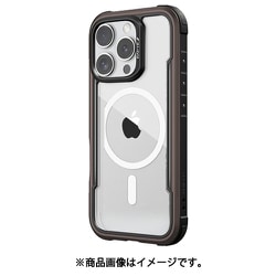 iPhone 16 Pro Max 対応 ケース クリア MagSafe 対応 耐衝撃 米軍 MIL規格 スマホケース アルミ フレーム Shield MagSafe モカ RT_IPGCSAPSA_MK