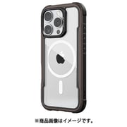 iPhone 16 Pro Max 対応 ケース クリア MagSafe 対応 耐衝撃 米軍 MIL規格 スマホケース アルミ フレーム Shield MagSafe モカ RT_IPGCSAPSA_MK