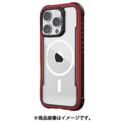 iPhone 16 Pro Max 対応 ケース クリア MagSafe 対応 耐衝撃 米軍 MIL規格 スマホケース アルミ フレーム Shield MagSafe レッド RT_IPGCSAPSA_RD