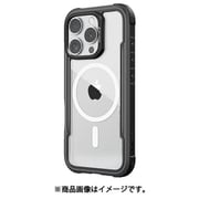iPhone 16 Pro Max 対応 ケース クリア MagSafe 対応 耐衝撃 米軍 MIL規格 スマホケース アルミ フレーム Shield MagSafe ブラック RT_IPGCSAPSA_BK