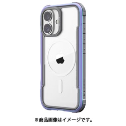 iPhone 16 Plus 対応 ケース クリア MagSafe 対応 耐衝撃 米軍 MIL規格 スマホケース アルミ フレーム Shield MagSafe イリデセント RT_IPBCSAPSA_IR