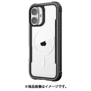 iPhone 16 Plus 対応 ケース クリア MagSafe 対応 耐衝撃 米軍 MIL規格 スマホケース アルミ フレーム Shield MagSafe ブラック RT_IPBCSAPSA_BK