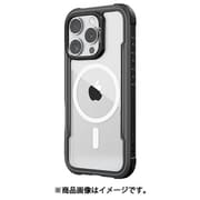 iPhone 16 Pro 対応 ケース クリア MagSafe 対応 耐衝撃 MIL規格 スマホケース アルミ フレーム Shield MagSafe ブラック RT_IPRCSAPSA_BK