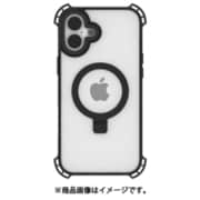 iPhone 16 対応 ケース クリア MagSafe対応 スタンド リング付き 耐衝撃 MIL規格 スマホケース マグセーフ リング スマホカバー Dual Impact Kick MagSafe ブラック RT_IPNCSPTDK_BK