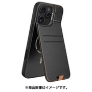 iPhone 16 Pro 対応 ケース MagSafe対応 カード 収納 レザー スマホケース カード入れ スタンド 付き マグセーフ スマホカバー Slim Magsafe Card Wallet Kickstand ブラック RT_IPRCSPTSK_BK