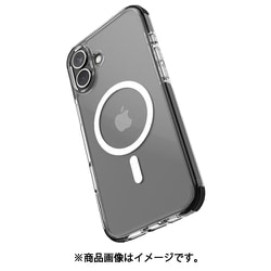 iPhone 16 Plus 対応 ケース MagSafe 対応 耐衝撃 クリア カバー 背面 ハード 透明 マグセーフ スマホケース Clear MagSafe ブラック RT_IPBCSPTMC_BK