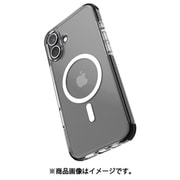 iPhone 16 Plus 対応 ケース MagSafe 対応 耐衝撃 クリア カバー 背面 ハード 透明 マグセーフ スマホケース Clear MagSafe ブラック RT_IPBCSPTMC_BK