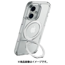iPhone 16 Plus 対応 ケース クリア マグセーフ 対応 耐衝撃 ストラップホール スタンド 付 スマホケース Air Stand MagSafe クリア RT_IPBCSPTMK_CL