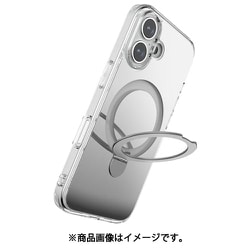 iPhone 16 対応 ケース クリア マグセーフ 対応 耐衝撃 ストラップホール スタンド 付 スマホケース 背面 ミラー カバー Air Stand Mirror MagSafe クリアミラー RT_IPNCSPTAS_CM