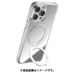 iPhone 16 Pro 対応 ケース クリア マグセーフ 対応 耐衝撃 ストラップホール スタンド 付 スマホケース 背面 ミラー カバー Air Stand Mirror MagSafe クリアミラー RT_IPRCSPTAS_CM