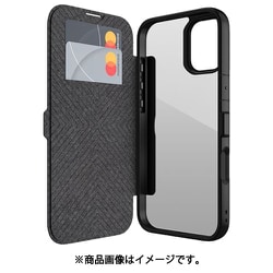 iPhone 16 対応 ケース 手帳型 カード 収納 耐衝撃 米軍 MIL 規格 クリア 背面 レザー カード 収納 手帳型ケース Urban Folio ブラック RT_IPNCSPLUF_BK