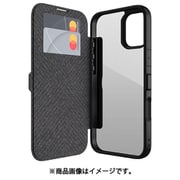 iPhone 16 Plus 対応 ケース 手帳型 カード 収納 耐衝撃 クリア 背面 レザー カード 収納 手帳型ケース Urban Folio ブラック RT_IPBCSPLUF_BK