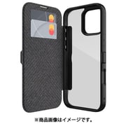 iPhone 16 Pro Max 対応 ケース 手帳型 耐衝撃 MIL 規格 クリア カバー 背面 レザー カード 収納 手帳型ケース Urban Folio ブラック RT_IPGCSPLUF_BK