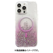 iPhone 16 Pro 対応 ケース クリア オシャレ キラキラ 可愛い MagSafe 対応 耐衝撃 スマホケース ラメ かわいい マグセーフ スマホカバー Starburst ピンク BT_IPRCSPTSB_PK