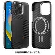iPhone 16 Pro 対応 ケース MagSafe 対応 カーボン 調 アラミド繊維 薄型 軽量 スマホケース マグセーフ スマホカバー ARAMID FIBER CROXX ブラック RT_IPRCSKLAC_BK