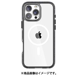 iPhone 16 Pro Max 対応 ケース クリア MagSafe対応 耐衝撃 米軍 MIL規格 スマホケース ビーズ 入り マグセーフ スマホカバー AirJoy Beads with Magsafe ブラック/グレー RT_IPGCSTPAB_BG