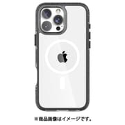 iPhone 16 Pro Max 対応 ケース クリア MagSafe対応 耐衝撃 米軍 MIL規格 スマホケース ビーズ 入り マグセーフ スマホカバー AirJoy Beads with Magsafe ブラック/グレー RT_IPGCSTPAB_BG
