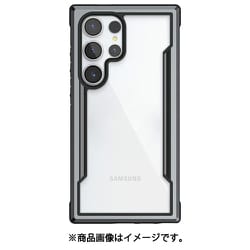 Galaxy S24 Ultra 対応 ケース 耐衝撃 米軍MIL規格 クリア スマホケース アルミ フレーム クリアケース Shield ブラック RT_G4LCSAPSH_BK