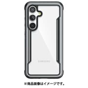 Galaxy S24 対応 ケース 耐衝撃 米軍MIL規格 クリア スマホケース 薄型 アルミ フレーム クリアケース Shield ブラック RT_G4SCSAPSH_BK