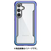 Galaxy S24 対応 ケース 耐衝撃 米軍MIL規格 クリア スマホケース 薄型 アルミ フレーム クリアケース Shield イリデセント RT_G4SCSAPSH_IR