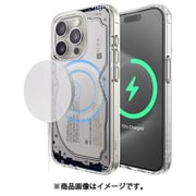 iPhone15Pro 対応 ケース MagSafe 対応 耐衝撃 クリア スマホケース おしゃれ デザイン マグセーフ カバー monthly elago MAGNETIC HYBRID CASE ハードディスク EL_IOPCSPTMQ_HD