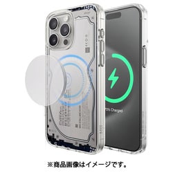 iPhone15ProMax 対応 ケース MagSafe 対応 耐衝撃 クリア スマホケース おしゃれ デザイン マグセーフ カバー monthly elago MAGNETIC HYBRID CASE ハードディスク EL_IOGCSPTMQ_HD