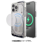 iPhone15ProMax 対応 ケース MagSafe 対応 耐衝撃 クリア スマホケース おしゃれ デザイン マグセーフ カバー monthly elago MAGNETIC HYBRID CASE ハードディスク EL_IOGCSPTMQ_HD
