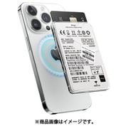 MagSafe 対応 カードケース カード 収納 ポケット 薄型 透明 マグセーフ カード入れ マグネット 内蔵 カードホルダー monthly elago MAGNETIC CLEAR CARD POCKET ハードディスク EL_IWMCPPCMK_HD