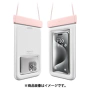 スマホ 対応 ストラップ 付 スマホポーチ IP68 防水 カード 収納 お風呂 海 プール 落下防止 ネックストラップ ポーチ 首掛け 防水ケース WATERPROOF PHONE POUCH ラブリーピンク EL_SPACSNYWT_PK