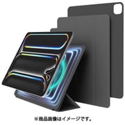 iPad Pro13インチ 2024 対応 ケース スタンド カバー 強力 マグネット 式 分離式 iPadスタンド 角度調整 可能 背面 保護 マグネットスタンド MAGNET FOLIO ダークグレー EL_PPFCSPLMF_DG