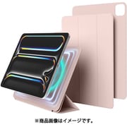 iPad Pro 2024 11インチ 対応 ケース スタンド カバー 強力 マグネット 式 分離式 iPadスタンド 角度調整 可能 背面 保護 マグネットスタンド MAGNET FOLIO サンドピンク EL_PPECSPLMF_PK