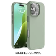 iPhone 16 Pro 対応 ケース シリコン 耐衝撃 スマホケース 指紋 防止 サラサラ シリコンケース SILICONE CASE カーキグリーン EL_IPRCSSCS3_KG